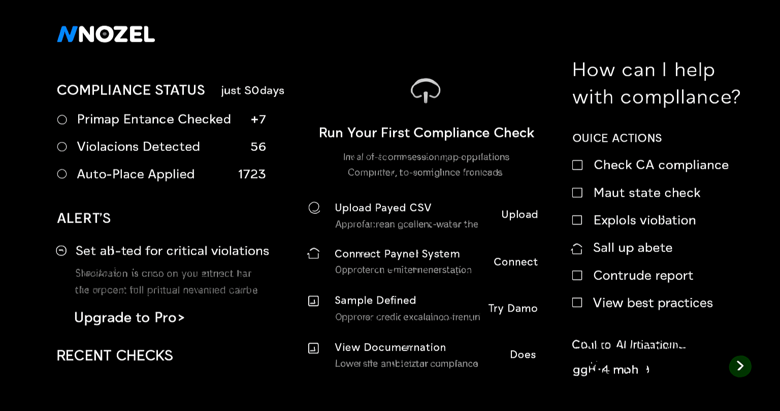 Nozel Dashboard Preview
